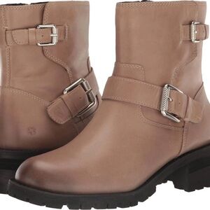 Lucky Brand Tan Moto Boots 5M Women